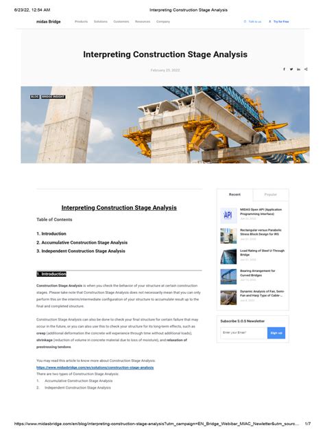 Interpreting Construction Stage Analysis .